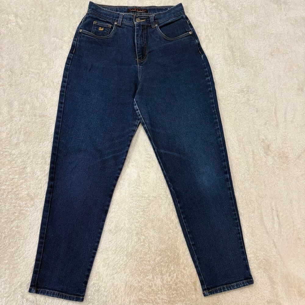 Vintage Gloria Vanderbilt Mom Jeans Womens 10 Dark Wash Stretch Denim Y2K